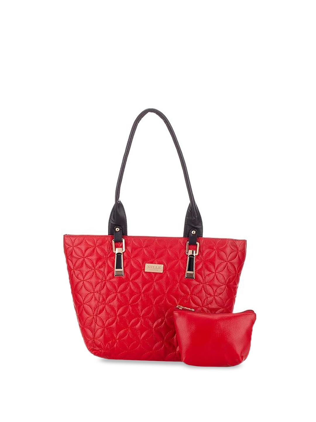 

Anna Claire Women Solid Structured Shoulder Bag With Pouch, Red