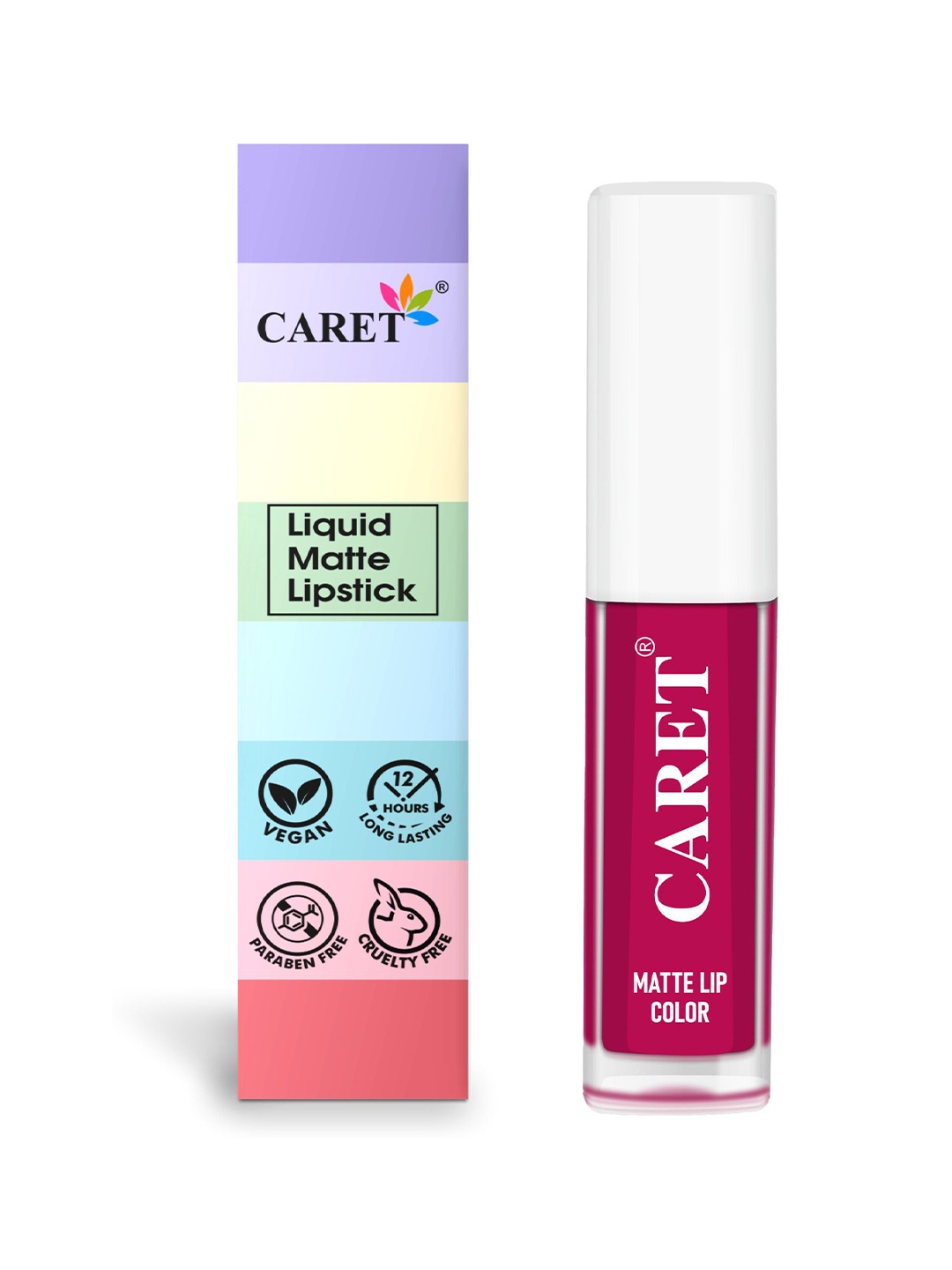 

CARET ORGANIC Transfer Proof Natural Liquid Matte Mini Lipstick - 2 ml - Bold Pink 5