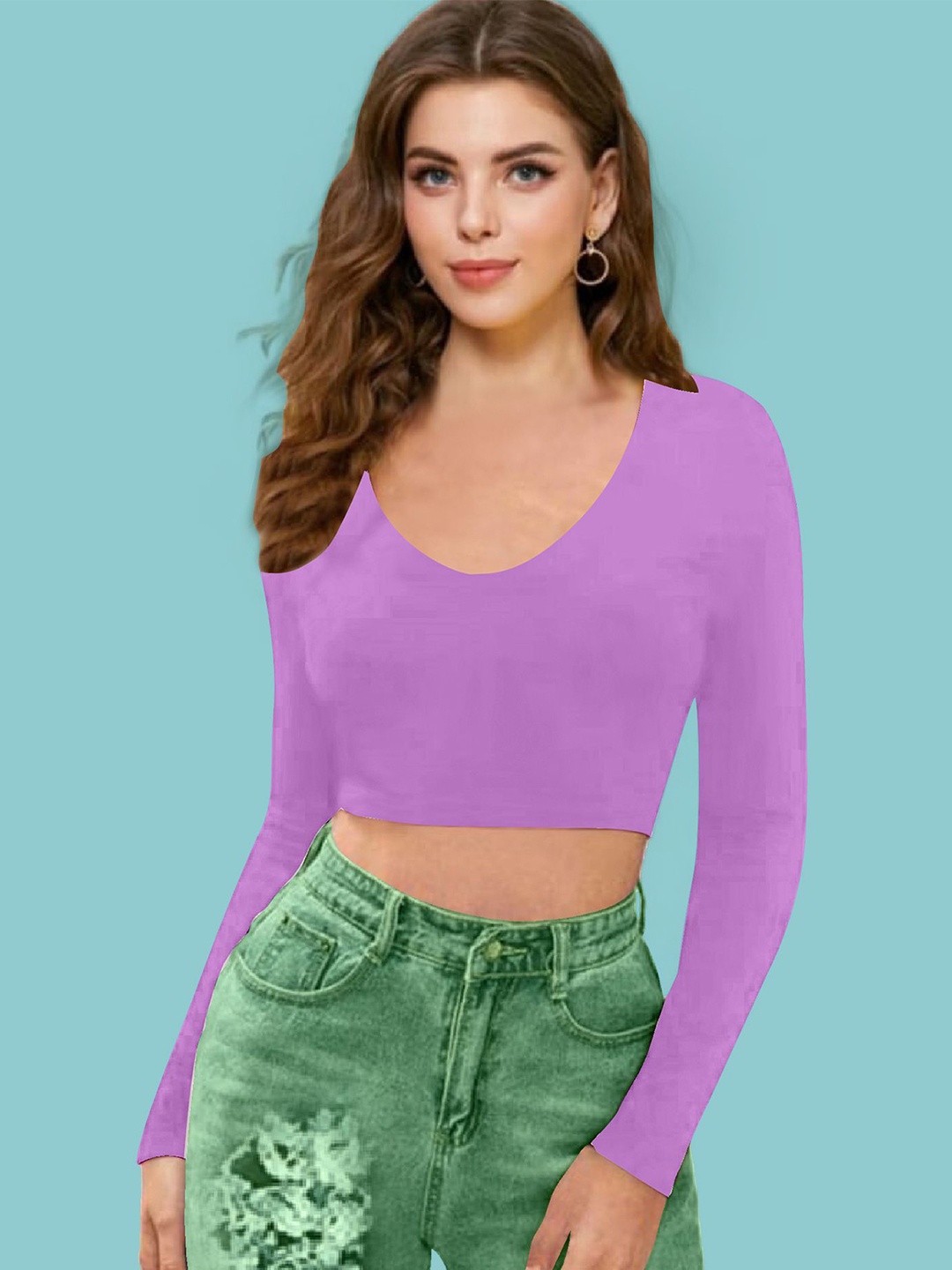 

Dream Beauty Fashion Crop Top, Lavender