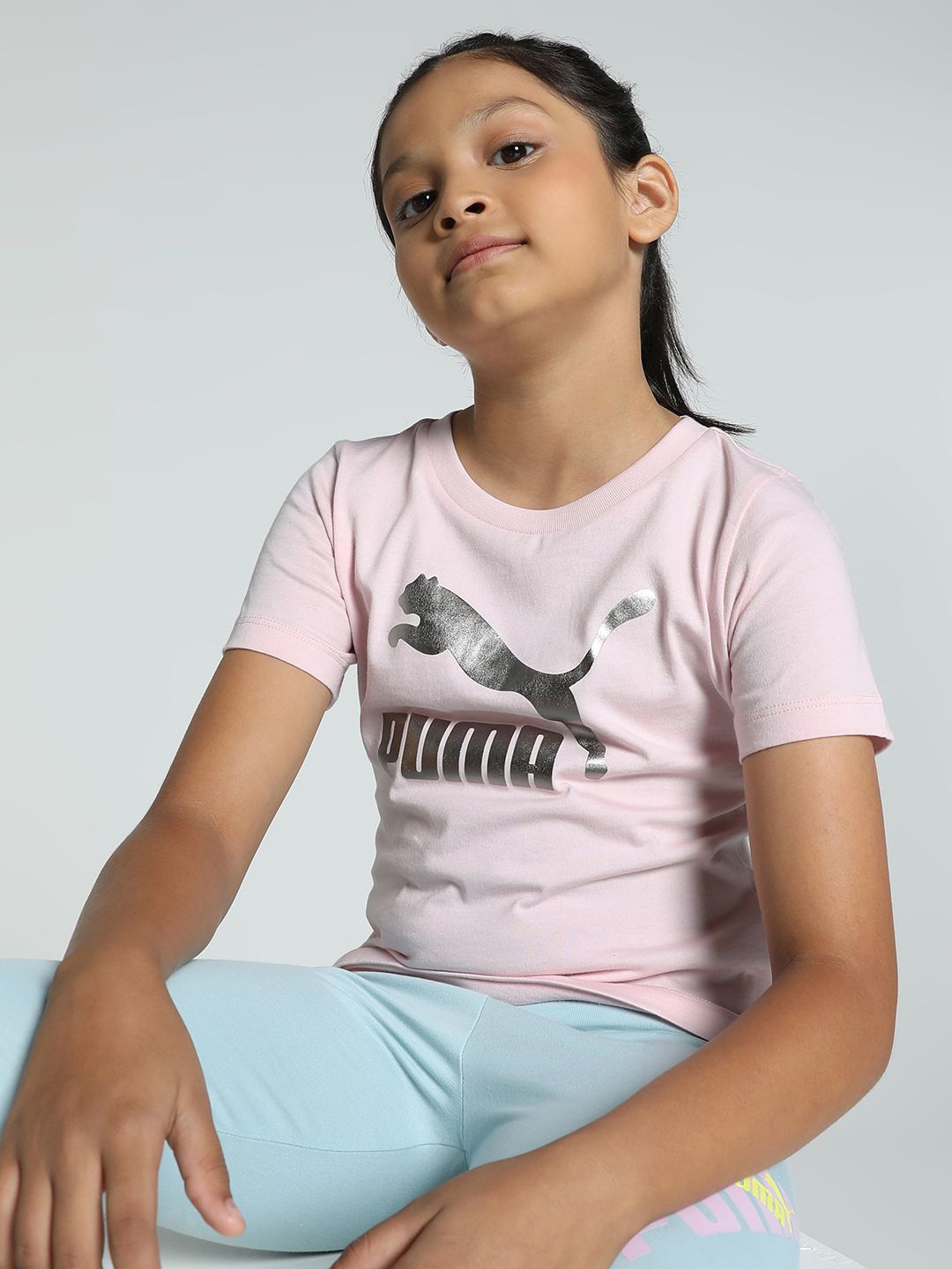 

Puma Girls Classics Logo Youth Tee, Pink