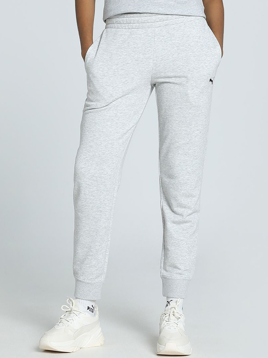

Puma Women Cotton Ess Knitted Sweatpants, Grey