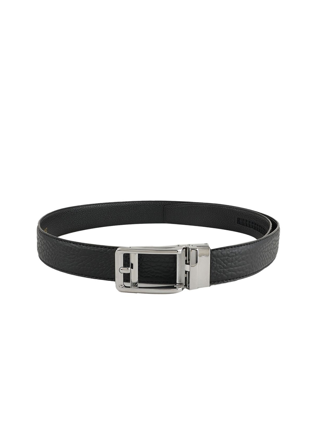 

Style Shoes Men Textured PU Formal Belt, Black