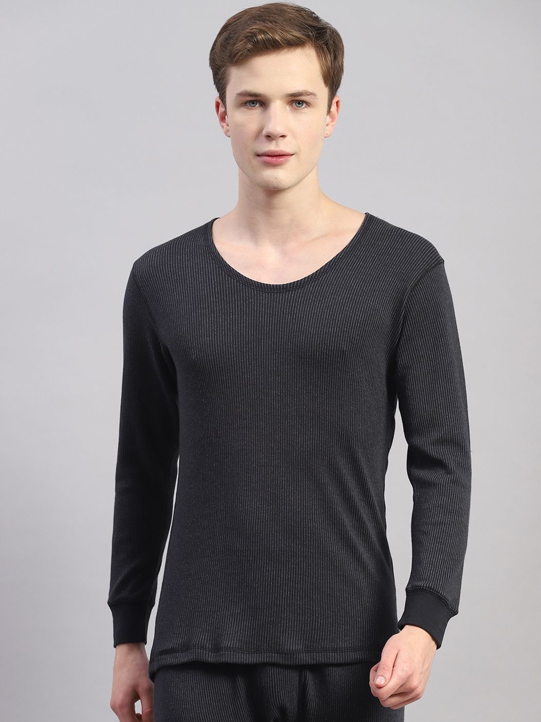 

Monte Carlo Round Neck Thermal Tops, Black