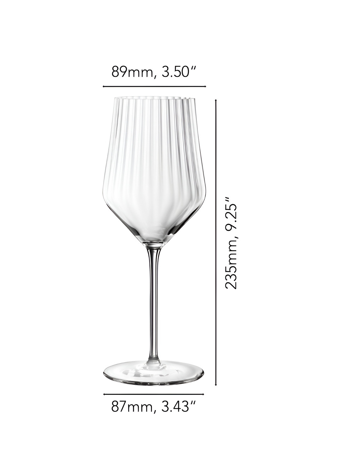 

Nachtmann Aperitivo Transparent Textured Wine Glass