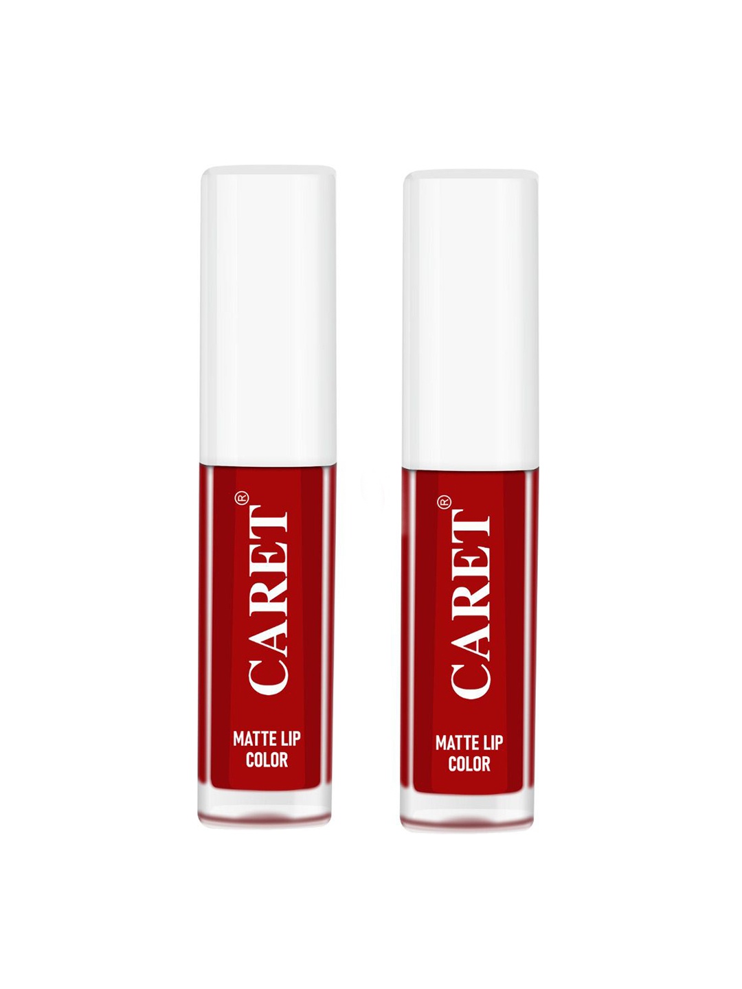 

CARET ORGANIC Set Of 2 Super-Pigmented Liquid Matte Lipsticks - 2 ml Each - Red 3