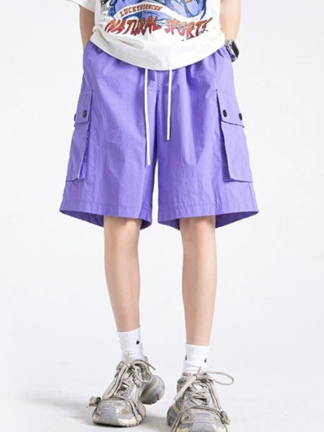 

StyleCast Men Mid-Rise Regular Fit Shorts, Purple