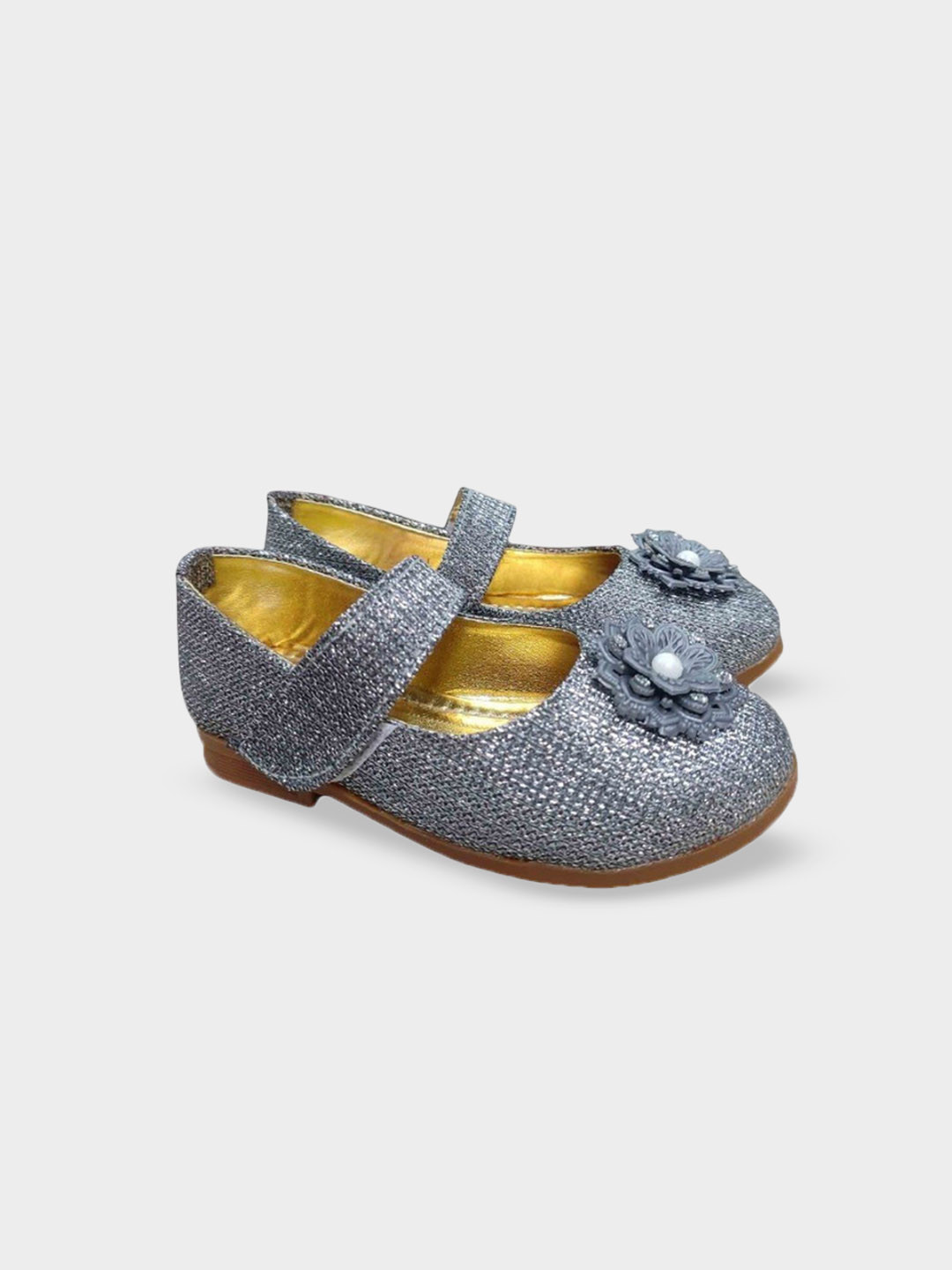 

NEW LATEST Girls Party Ballerinas Flats, Grey