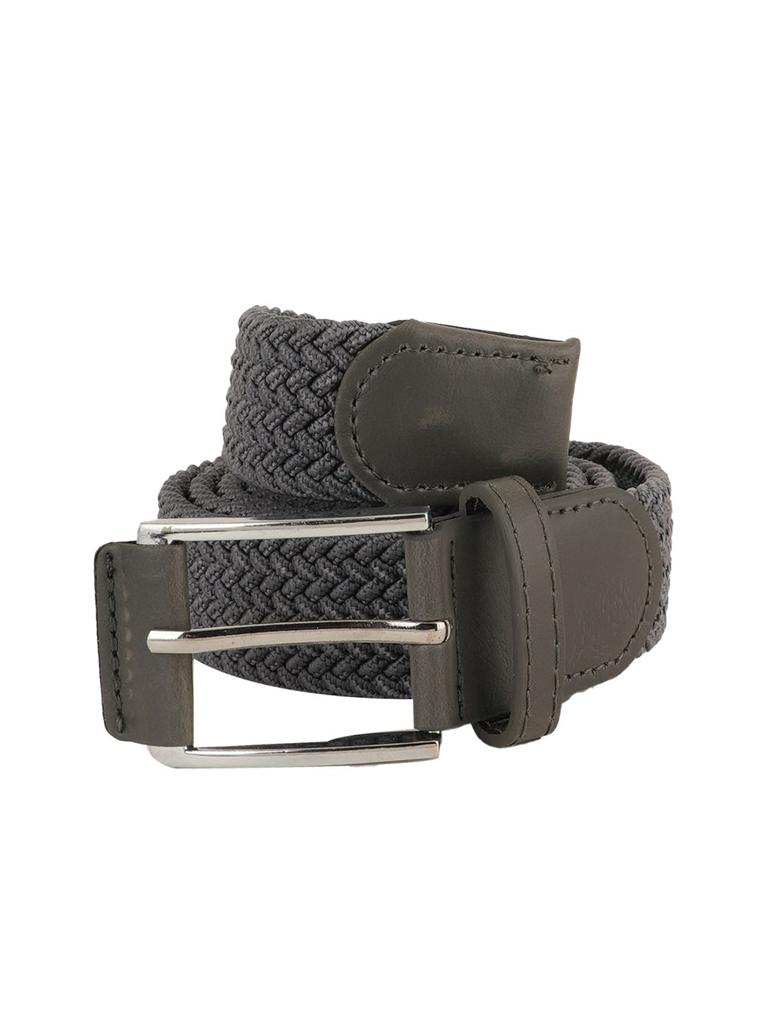 

Style Shoes Men Textured Belt, Grey