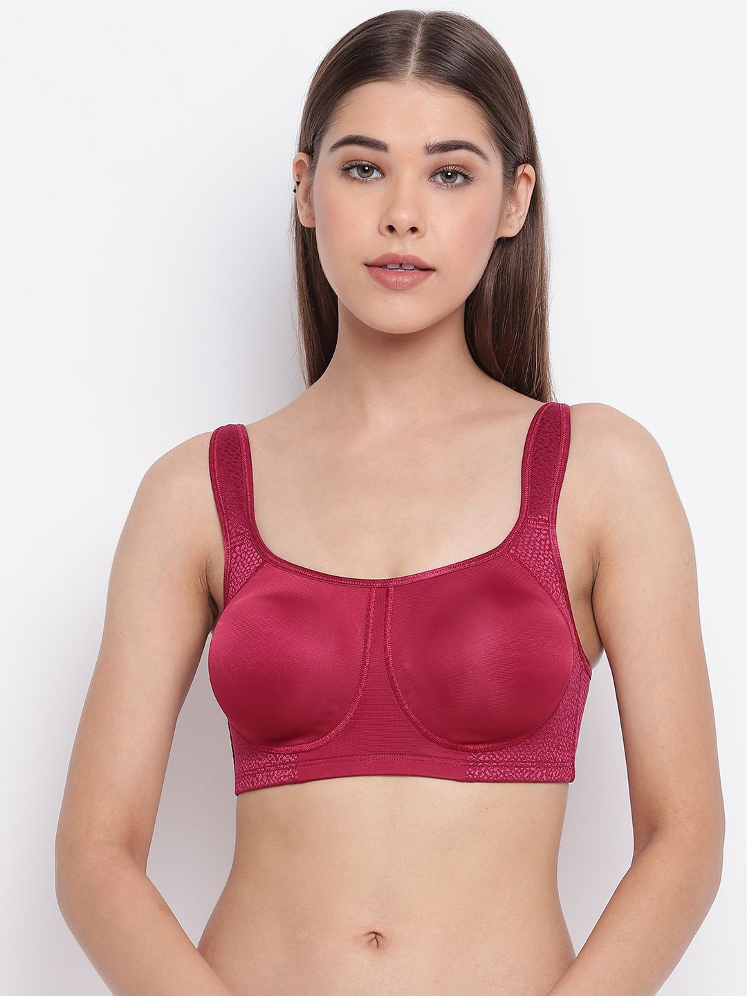 

Enamor Full Coverage Non-Wired Non Padded Bra, Red