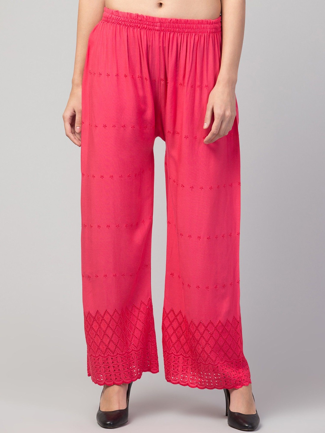

STYLE PREZONE Women Relaxed Trousers, Rose