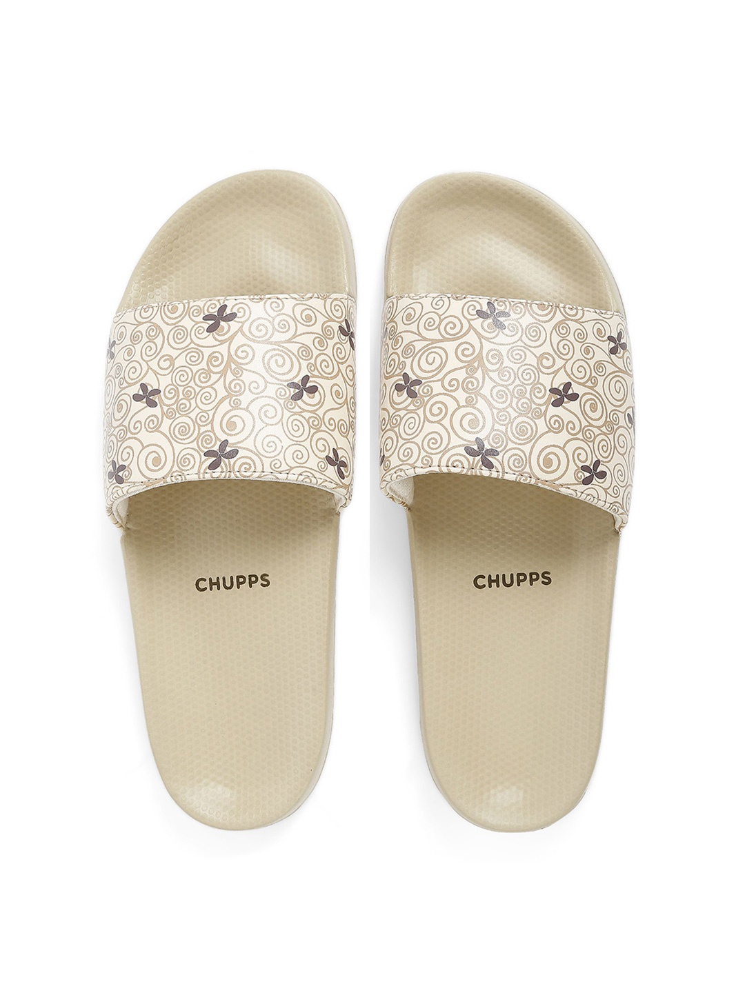 

CHUPPS Women Dream Beige Casual Slider Flipflop