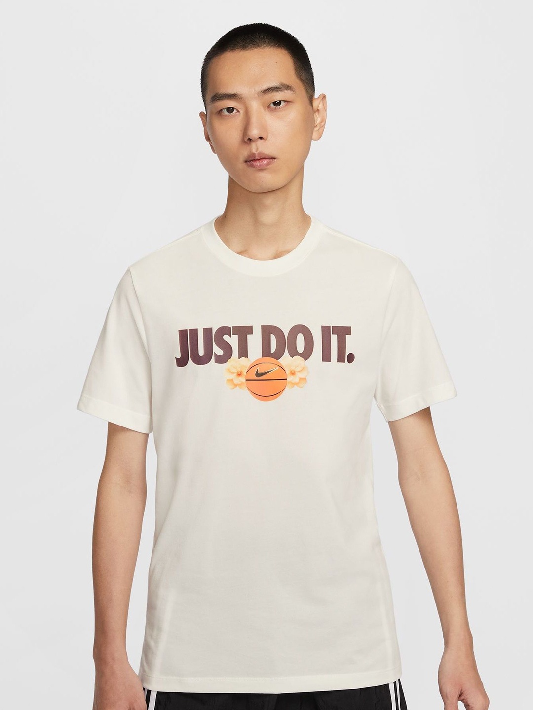 

Nike Men Dri-FIT Basketball T-Shirt, Cream