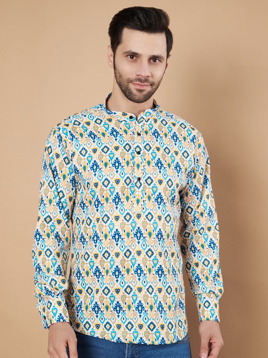 

Fashion FRICKS Men Opaque Casual Shirt, Yellow