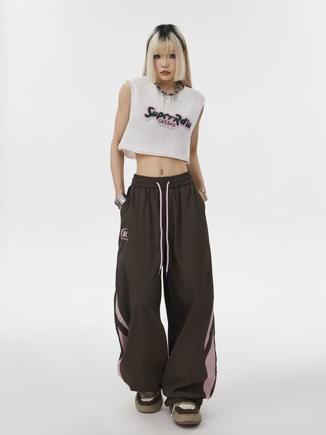 

StyleCast Women Loose Fit Korean Pants, Brown