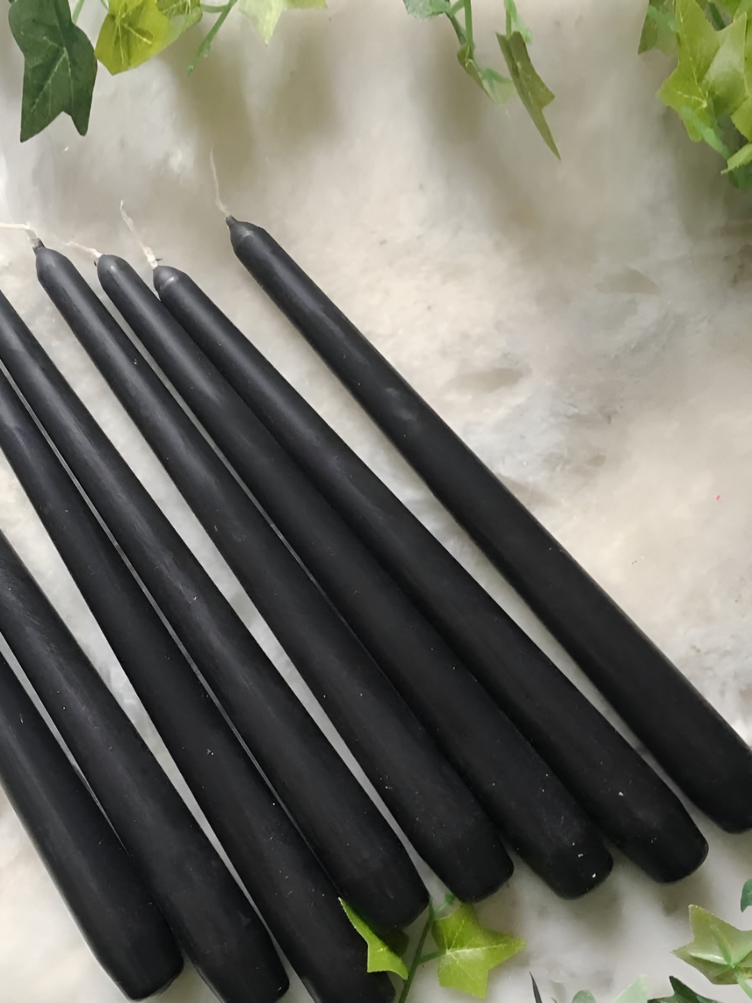 

atorakushon 8 Pcs Black Scented Tapered Candles