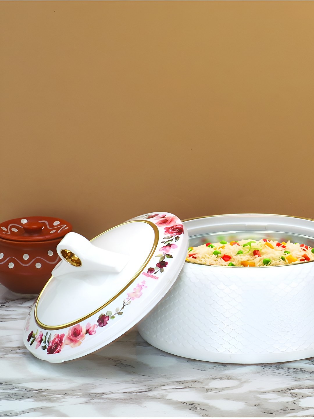 

Nayasa White 2025 Stainless Steel Core Casserole