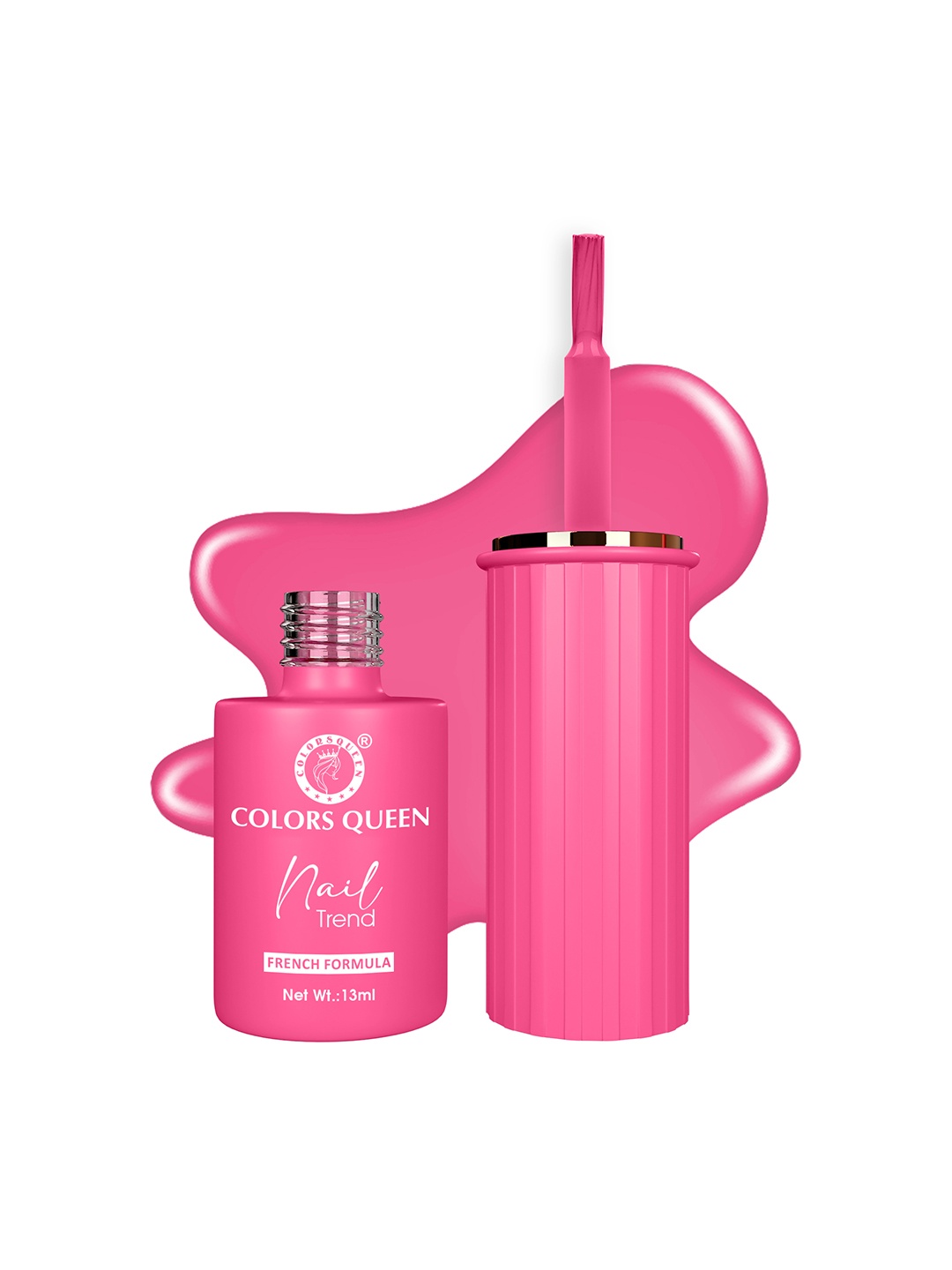 

Colors Queen Nail Trend French Formula Polish 13ml - Punch Crunch, Pink