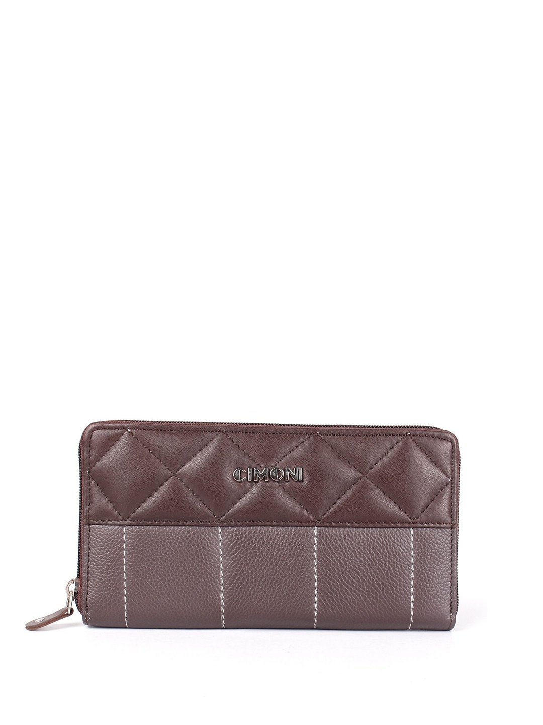 

CIMONI Women Leather Two Fold Wallet, Brown