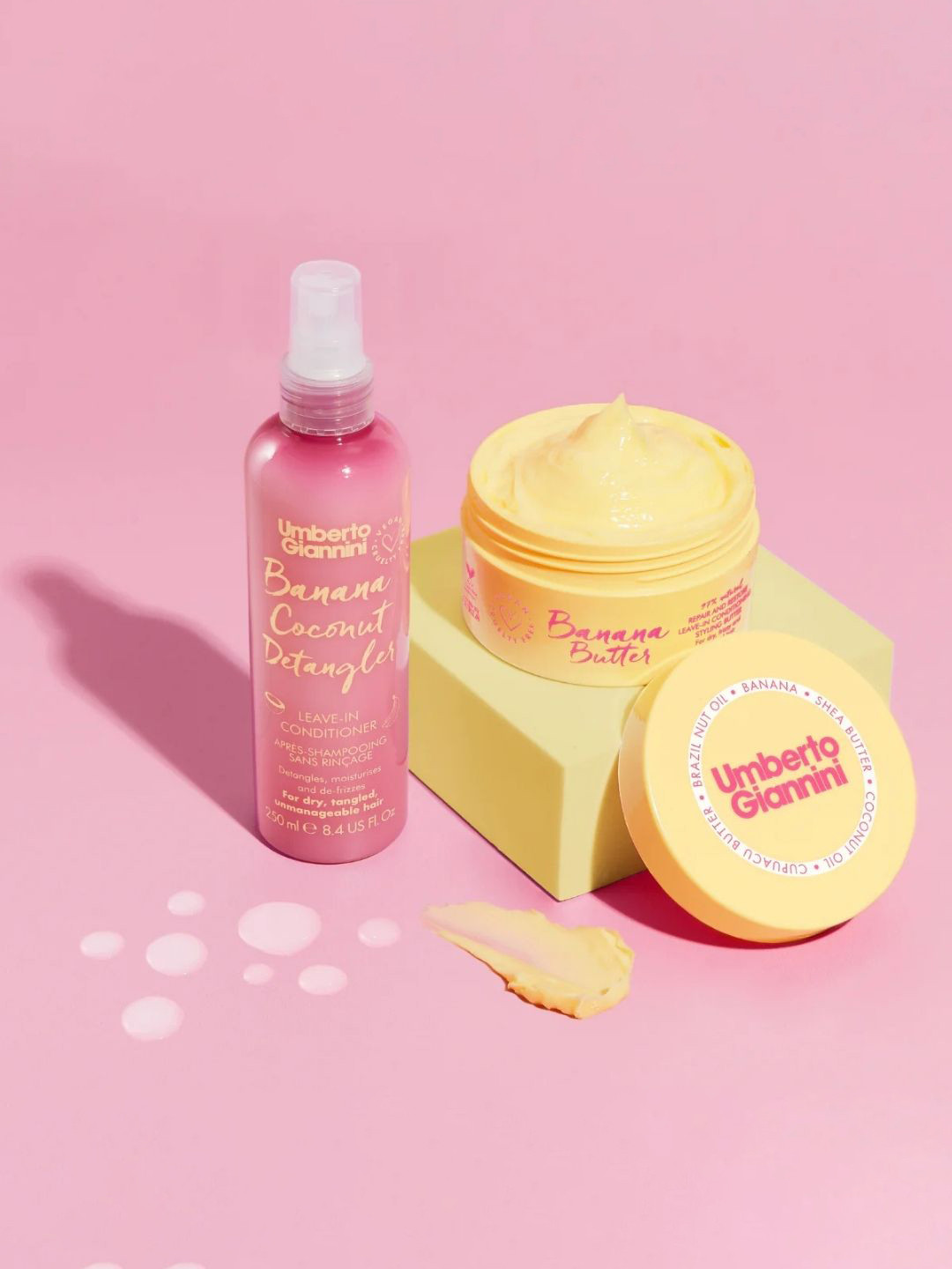 

Umberto Giannini Banana Coconut Detangler Leave-In Conditioner - 250 ml, Pink