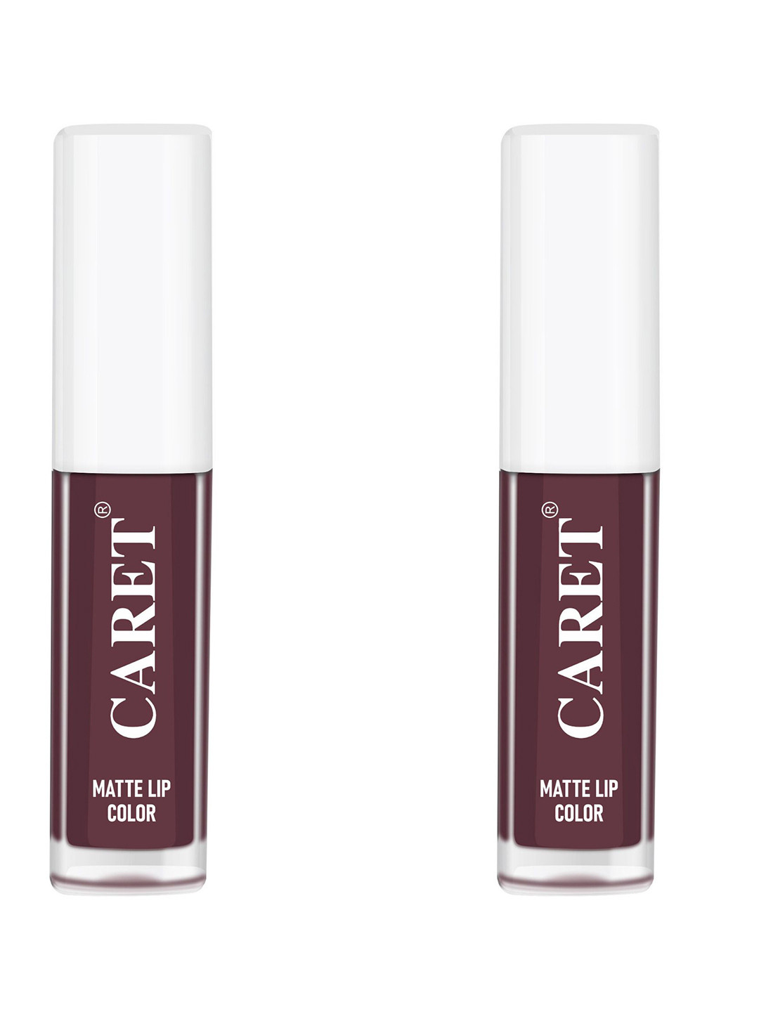 

CARET ORGANIC Set Of 2 Smudge Proof Liquid Matte Lipsticks - 2 ml Each - Maroon 7