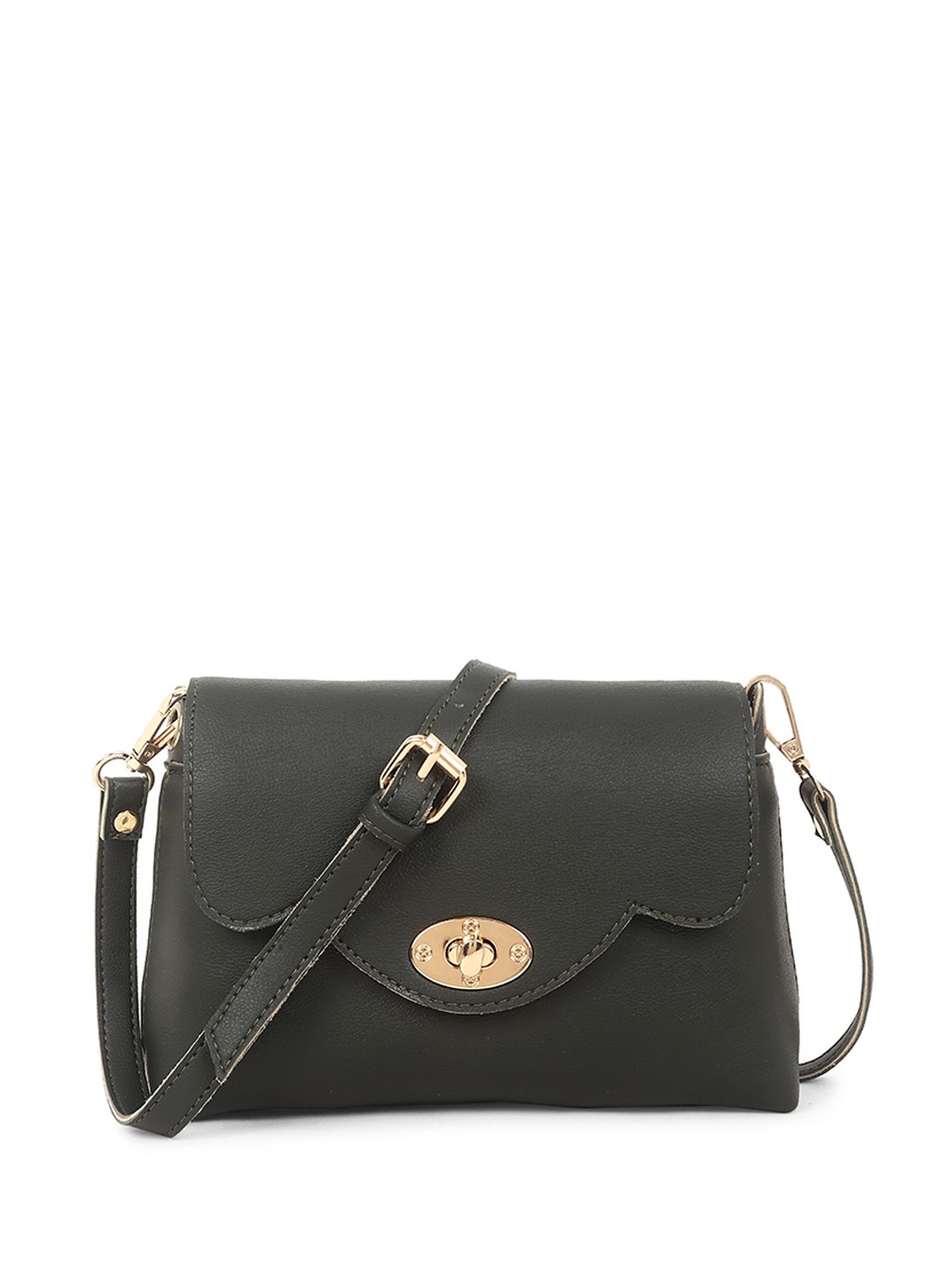 

DressBerry PU Sling Bag, Green