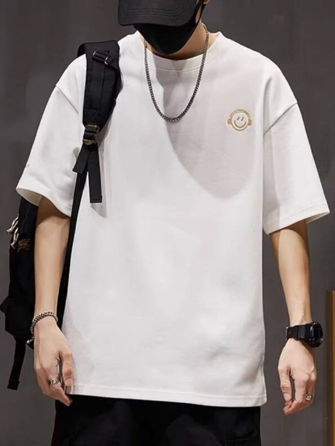 

StyleCast Men Applique T-shirt, White