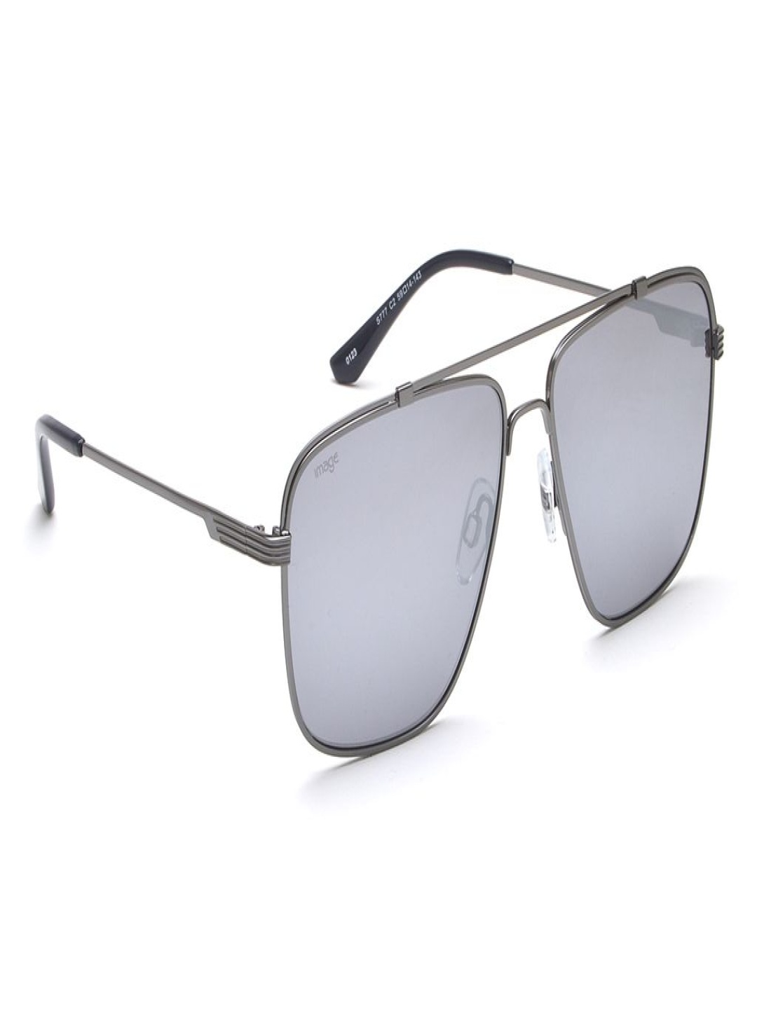 

Image Men Square Sunglasses with UV Protected Lens IMS777C2SG, Grey