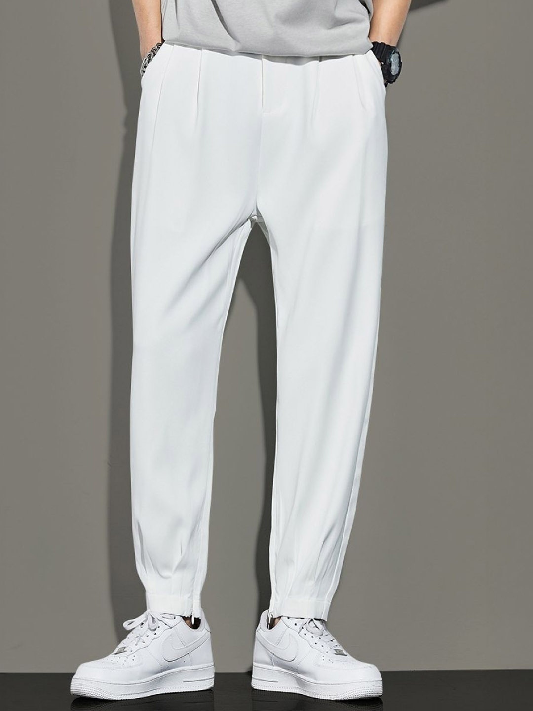 

StyleCast Men Original Regular Fit Trousers, White