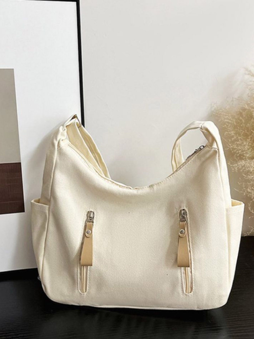 

StyleCast Shoulder Bag, Cream