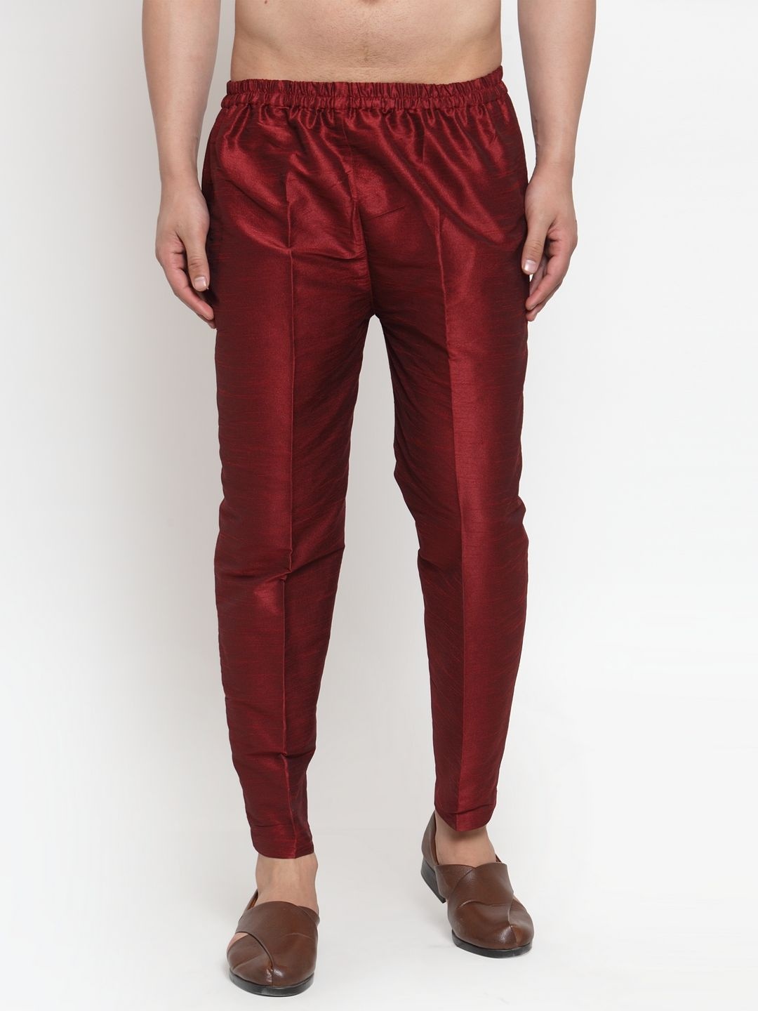 

Kaifoo Men Mid-Rise Ethnic Pyjama, Maroon