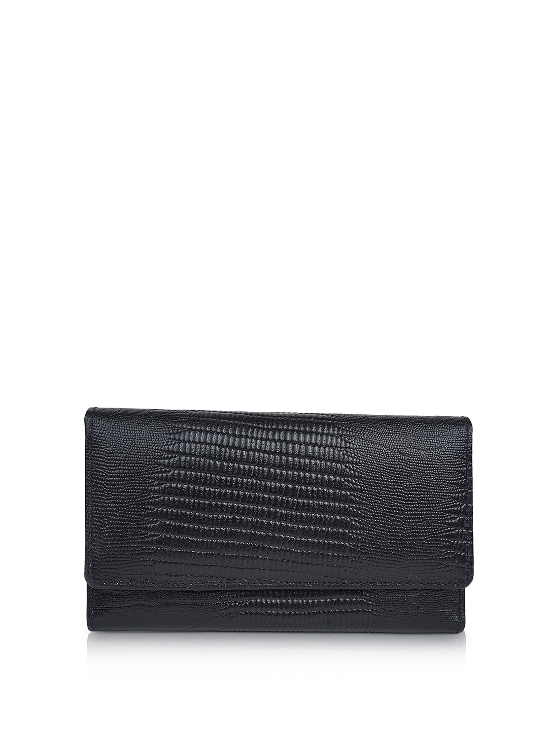 

CIMONI Textured Leather Two Fold Wallet, Black