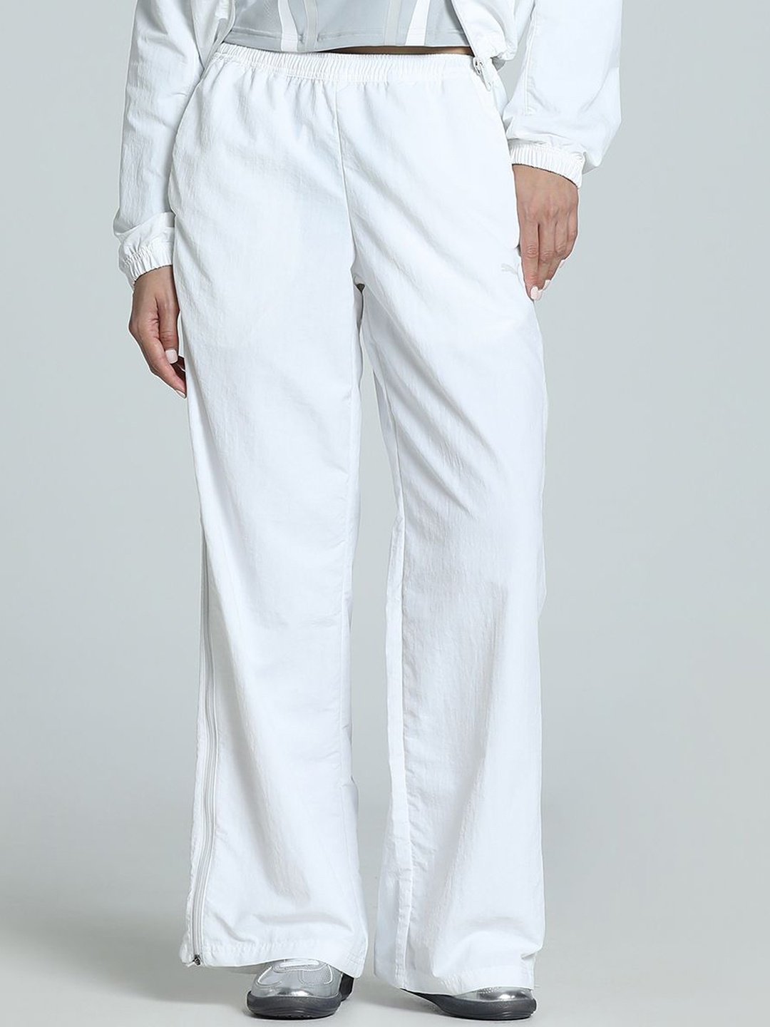 

Puma Women Dare To Relaxed Fit Woven Zip-Off Pants, White