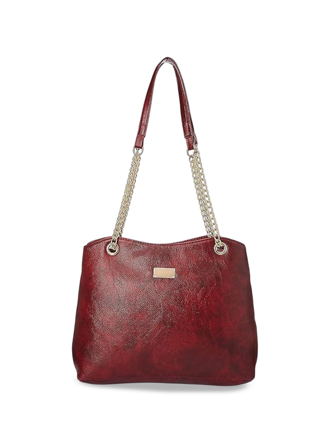 

Anna Claire Women Textured Structured Shoulder Bag, Maroon