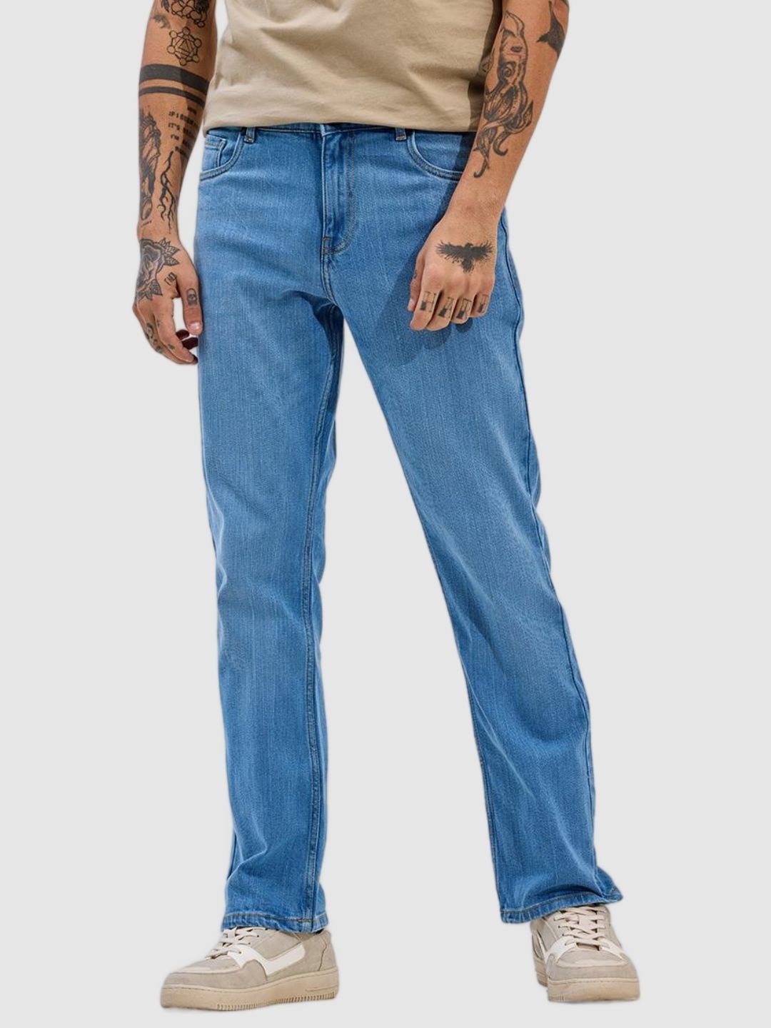 

Snitch Men Classic Regular Fit Stretchable Jeans, Blue