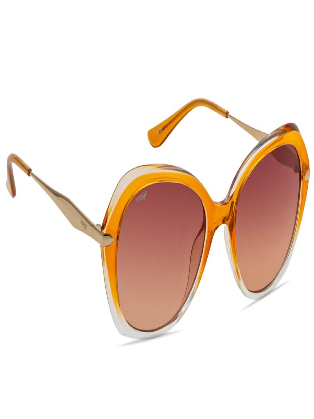 

Image Women Round Sunglasses with UV Protected Lens IMS792C1SG, Brown