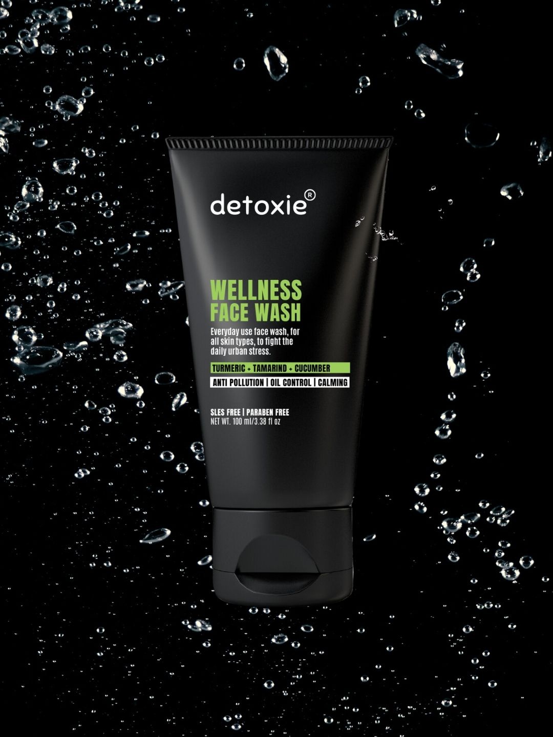 

Detoxie Wellness Face Wash For Oil Control With Turmeric Tamarind & Cucumber- 100 ml, Transparent