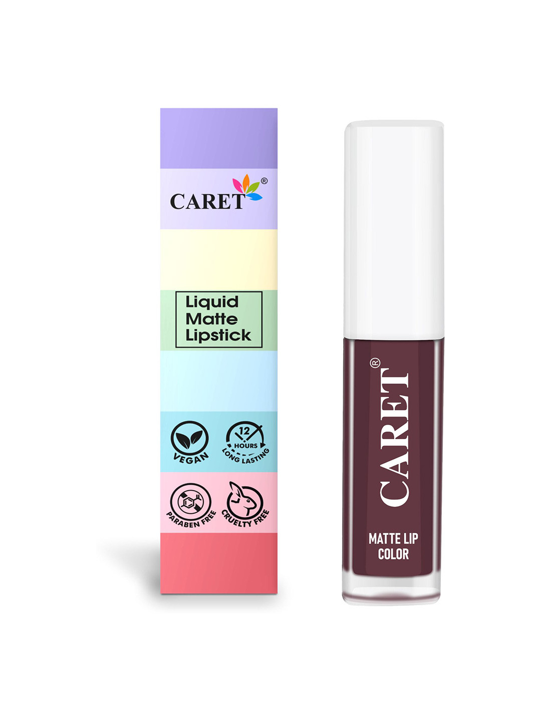 

CARET ORGANIC Super-Pigmented Long Lasting Liquid Matte Lipstick - 2 ml - Deep Maroon - 7