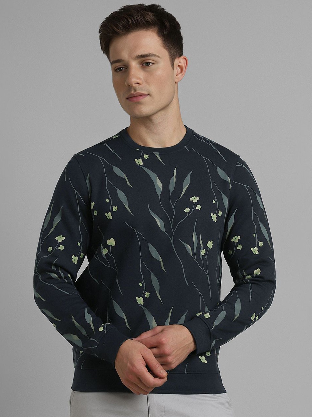 

SIMON CARTER LONDON Men Printed Sweatshirt, Navy blue