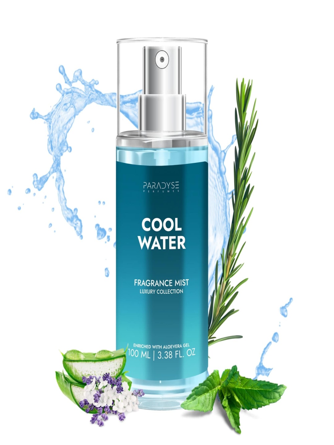 

PARADYSE PERFUMES Cool Water Long Lasting Fragrance Mist - 100 ml, Transparent