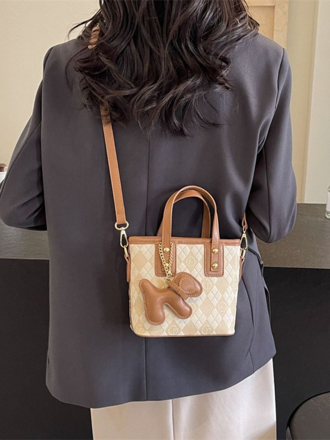 

StyleCast Women Textured Crossbody Sling Bag, Cream
