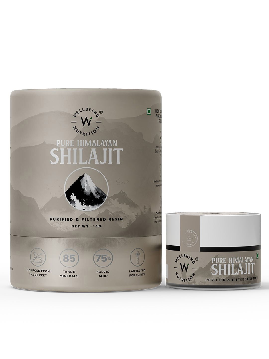 

Wellbeing Nutrition Pure Himalayan Shilajit Filtered & Purified Resin - 10g, Brown