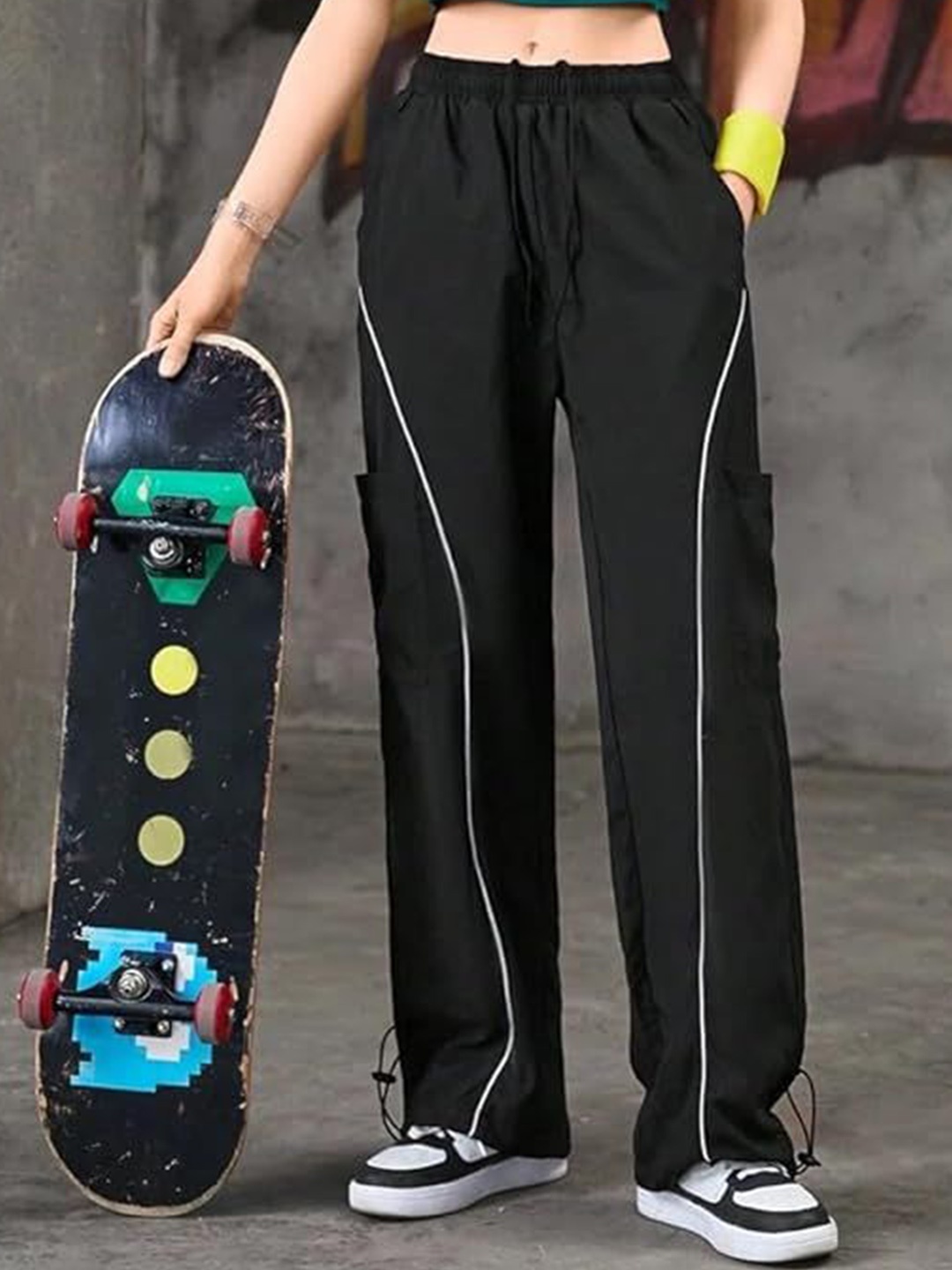 

TABADTOD Women Relaxed Loose Fit Easy Wash Joggers Trousers, Black