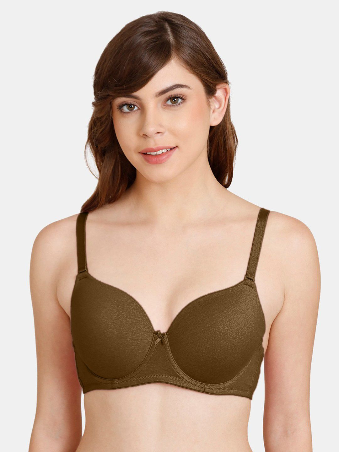

FiveFlag Full Coverage Lightly Padded Push-Up Bra, Green