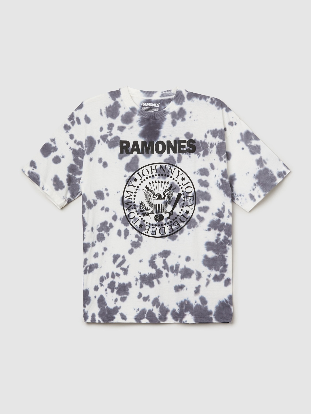 

max Boys Dyed Round Neck Cotton T-shirt, White