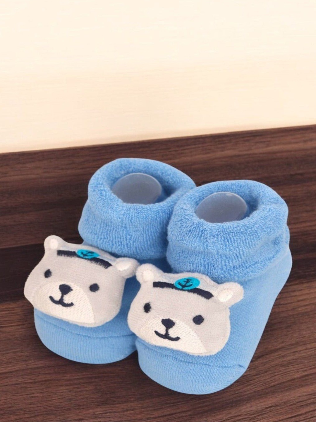 

Yellow Bee Infant Boys Patterned Cotton Ankle Length Socks, Blue