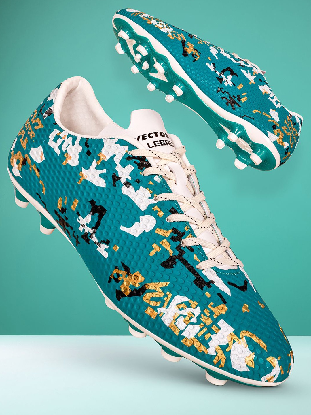 

VECTOR X Men SH-Legacy Football Non-Marking Shoes, Sea green