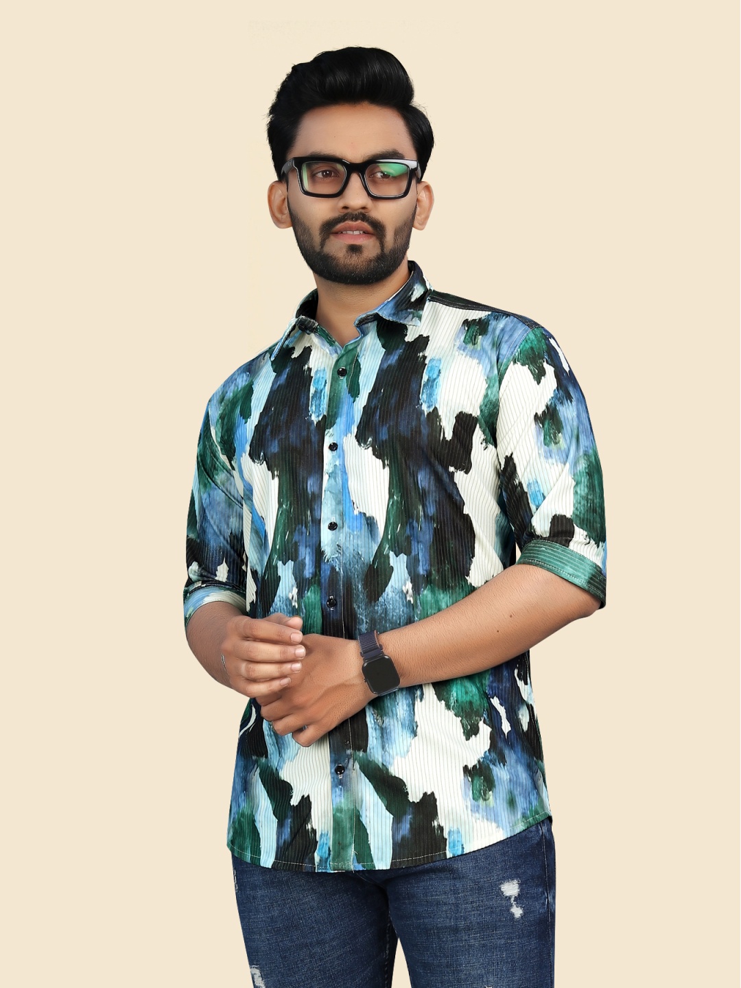 

Fashion FRICKS Men Opaque Casual Shirt, Multi