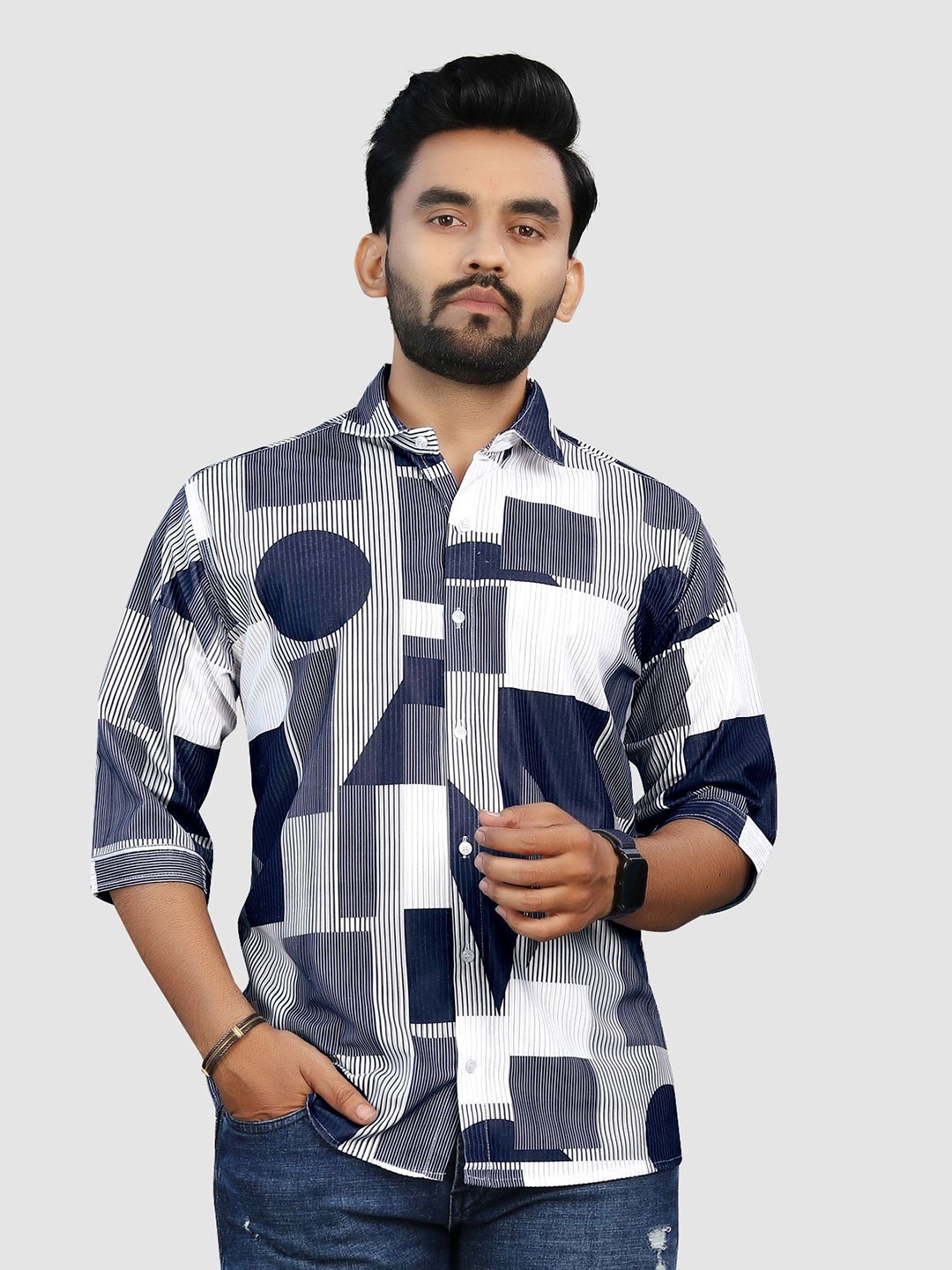

Fashion FRICKS Men Opaque Casual Shirt, Multi