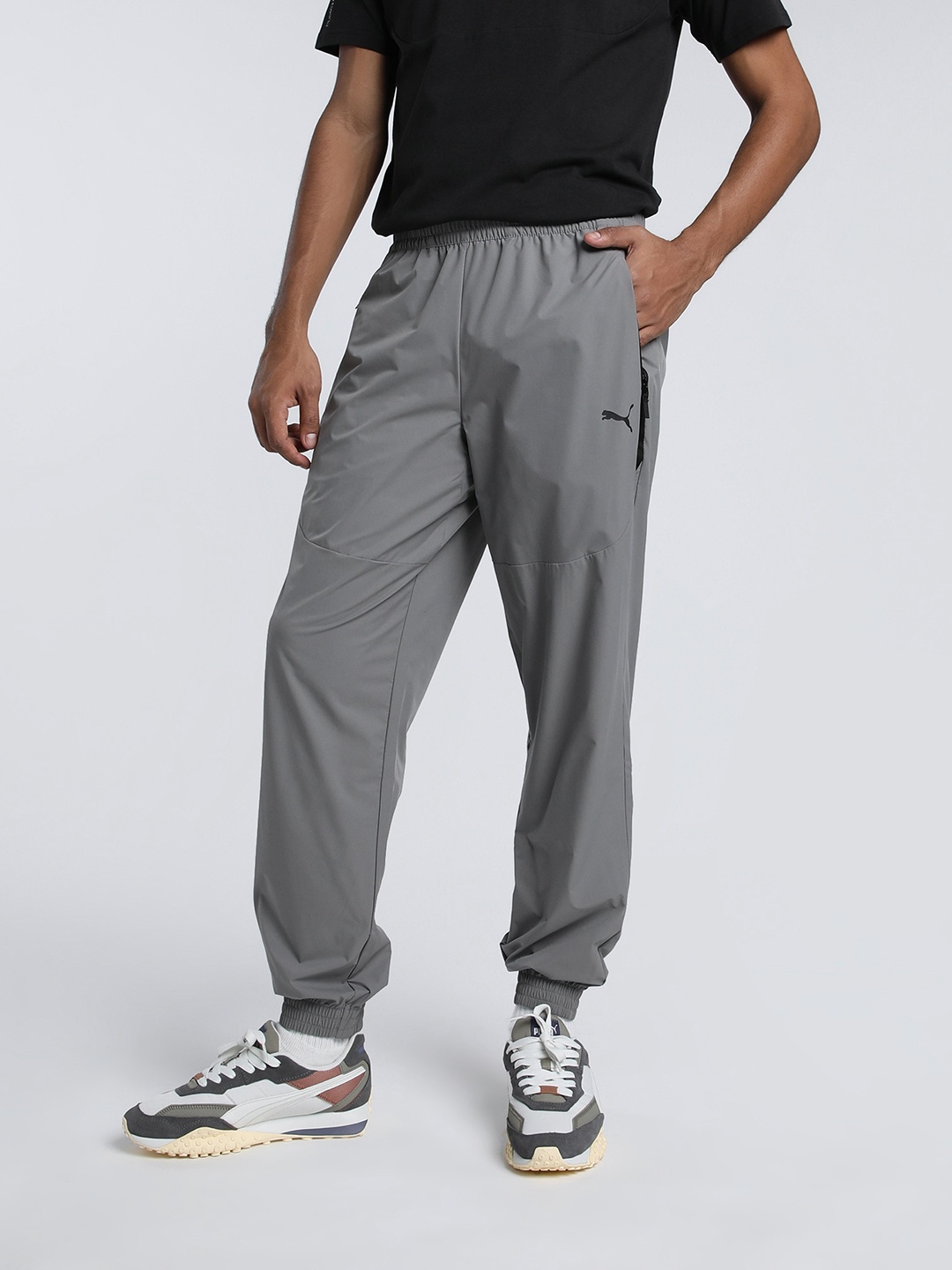 

Puma Pumatech Men Slip On Track Pants, Grey