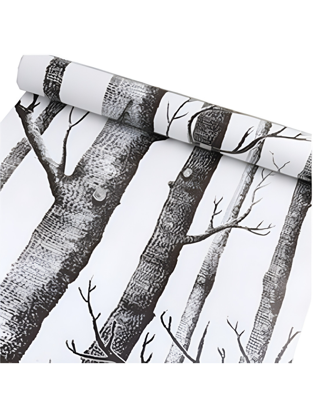 

ANNA CREATIONS White & Black Printed Decorative Wallpaper